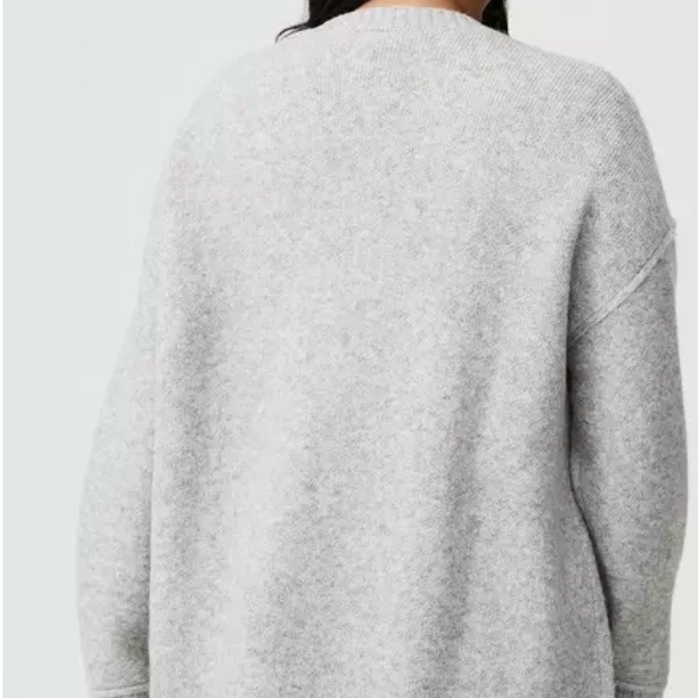 torrid Light Gray Button Front Cozy Cardigan - image 3